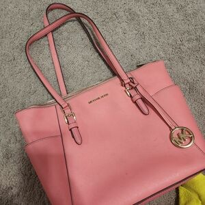 Michael Kors Pink Tote Bag With Wallet